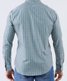 Crocodile Men Casual Checks Slim Fit Shirt - Elm Green
