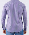 Crocodile Men Casual Checks Slim Fit Shirt - Medium Violet