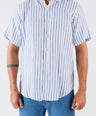 Crocodile Semi Casual Regular Fit Hs Linen Shirt Persian Jewel