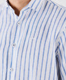 Crocodile Semi Casual Regular Fit Hs Linen Shirt Persian Jewel