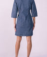 Crocodile Ladies Denim Dress 3/4 Sleeve Jet Set