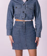 Crocodile Ladies Denim Jacket Fs Jet Set