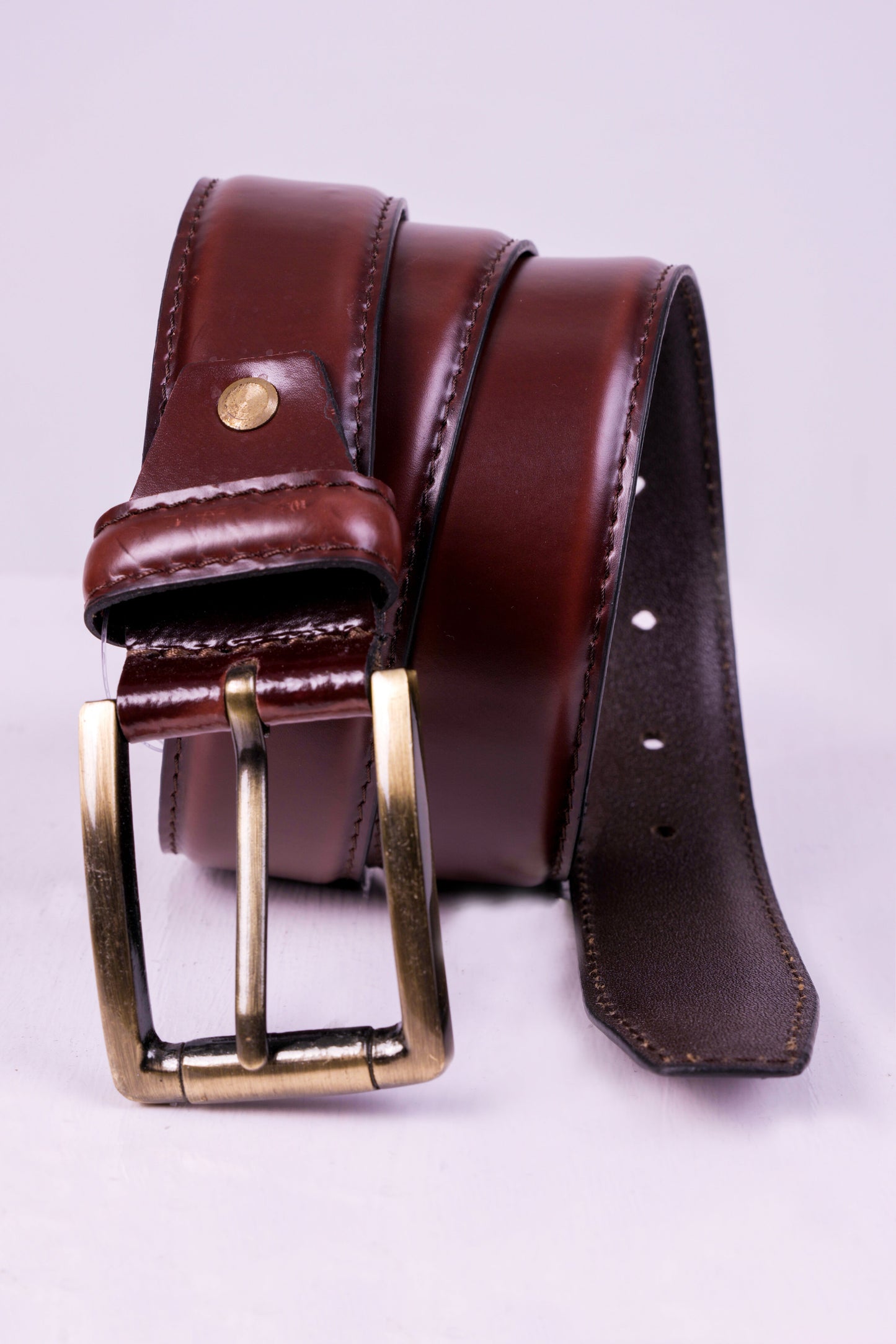 Crocodile Mens Leather Belts -Maroon
