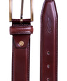 Crocodile Mens Leather Belts -Maroon