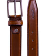 Crocodile Mens Leather Belts -Tan