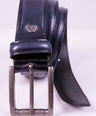 Crocodile Mens Leather Belts - Maroon Dark Blue