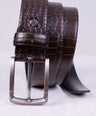 Crocodile Casual Belts - Osaka Brown