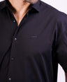 Crocodile Mens Semi Casual Mens Oversized Hs Shirt Jet Set