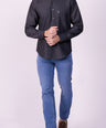Crocodile Sport Fit Fs Casual Shirt Blue