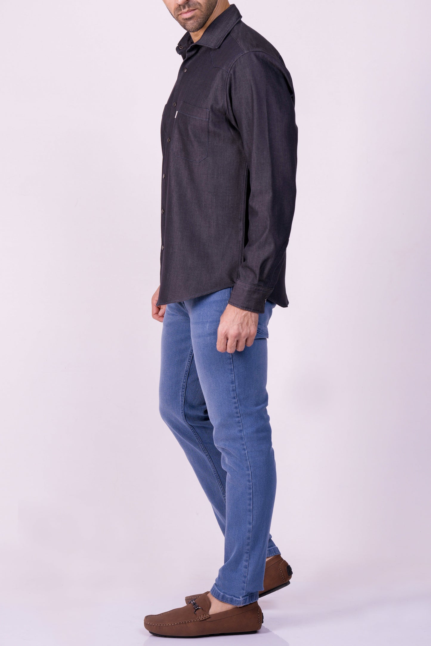 Crocodile Sport Fit Fs Casual Shirt Blue