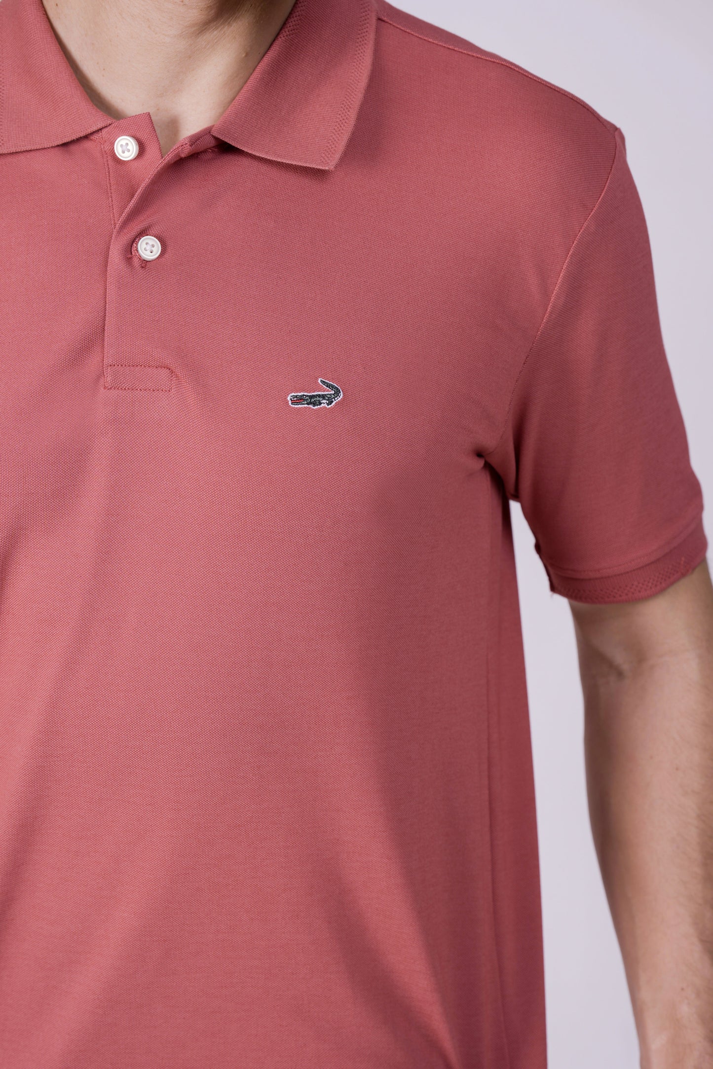 Crocodile Regular Fit Hs Polo T Shirt Cardinal