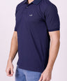 Crocodile Regular Fit Hs Polo T Shirt Blue - Estate Blue