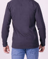 Crocodile Mens Slim Fit Henley Tshirt Charcoal