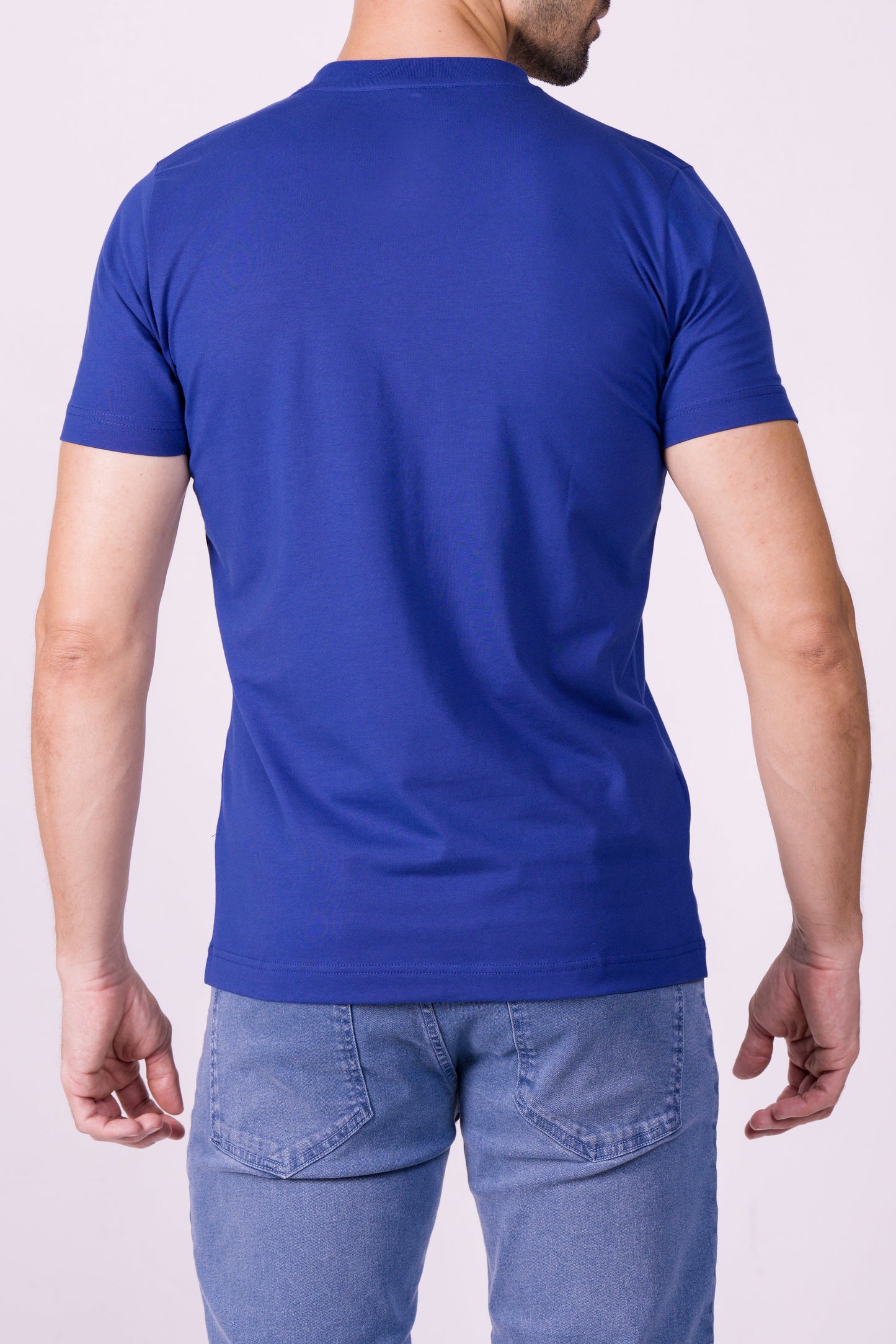 Crocodile Crew Neck  Action Fit Hs T Shirt Navy