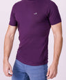 Crocodile Crew Neck  Action Fit Hs T Shirt Purple - Sparkling Grape