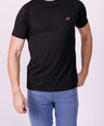 Crocodile Crew Neck  Action Fit Hs T Shirt Black