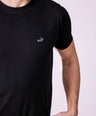 Crocodile Crew Neck  Action Fit Hs T Shirt Black