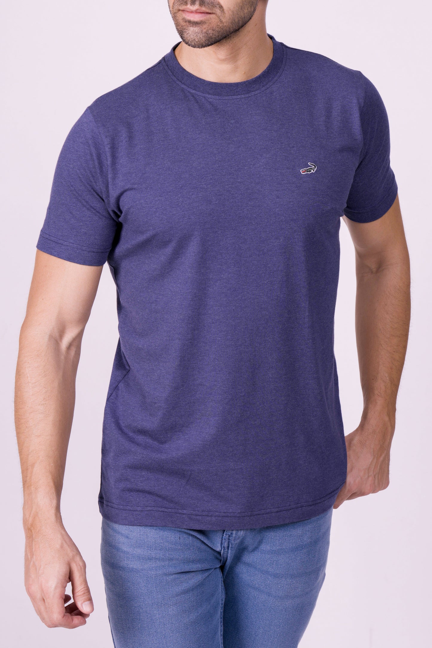 Crocodile Crew Neck  Action Fit Hs T Shirt Royal