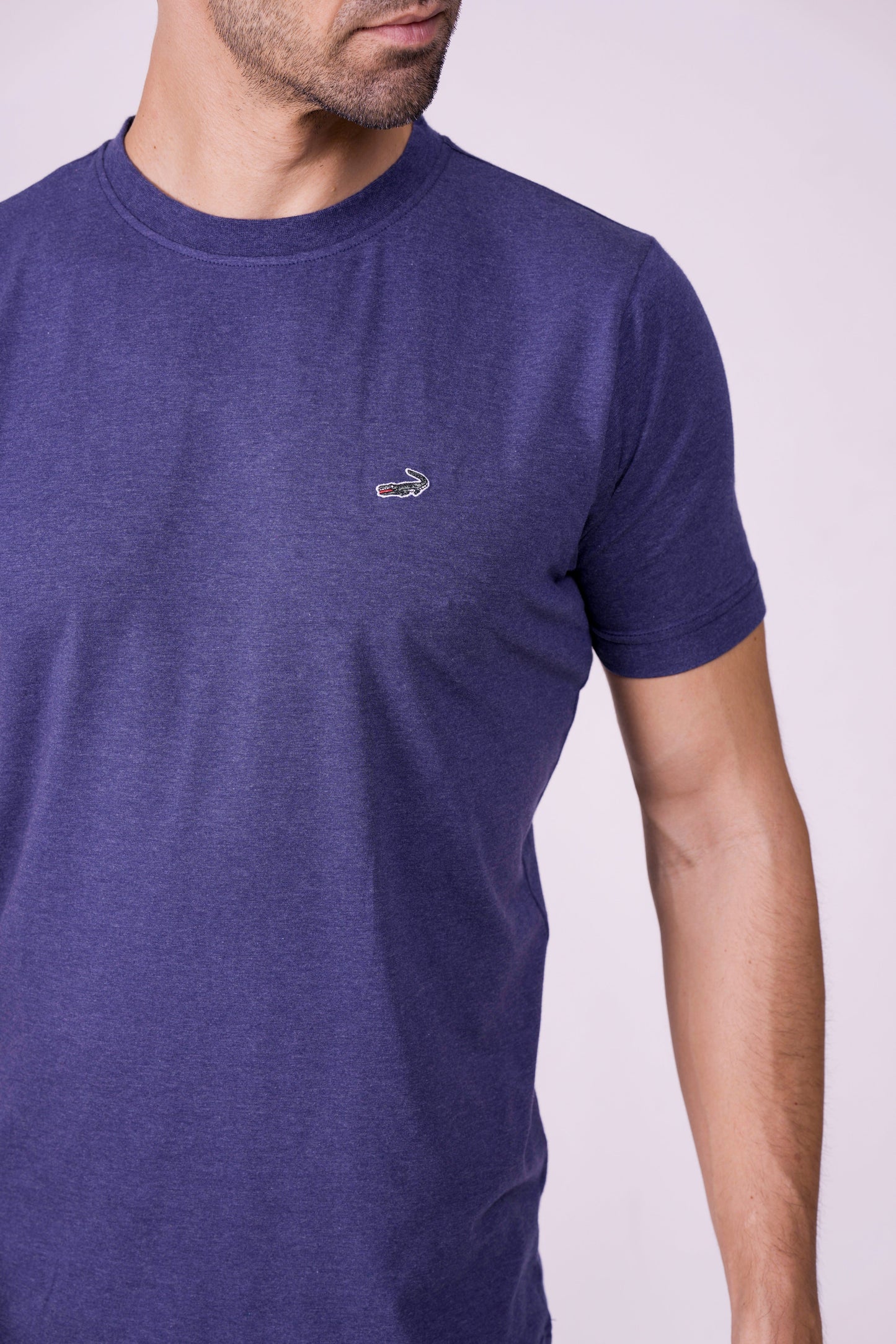 Crocodile Crew Neck  Action Fit Hs T Shirt Royal
