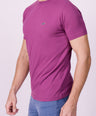 Crocodile Crew Neck  Action Fit Hs T Shirt Purple - Meadow Mauve