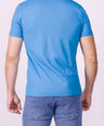 Crocodile Crew Neck  Action Fit Hs T Shirt Blue - Methly Blue
