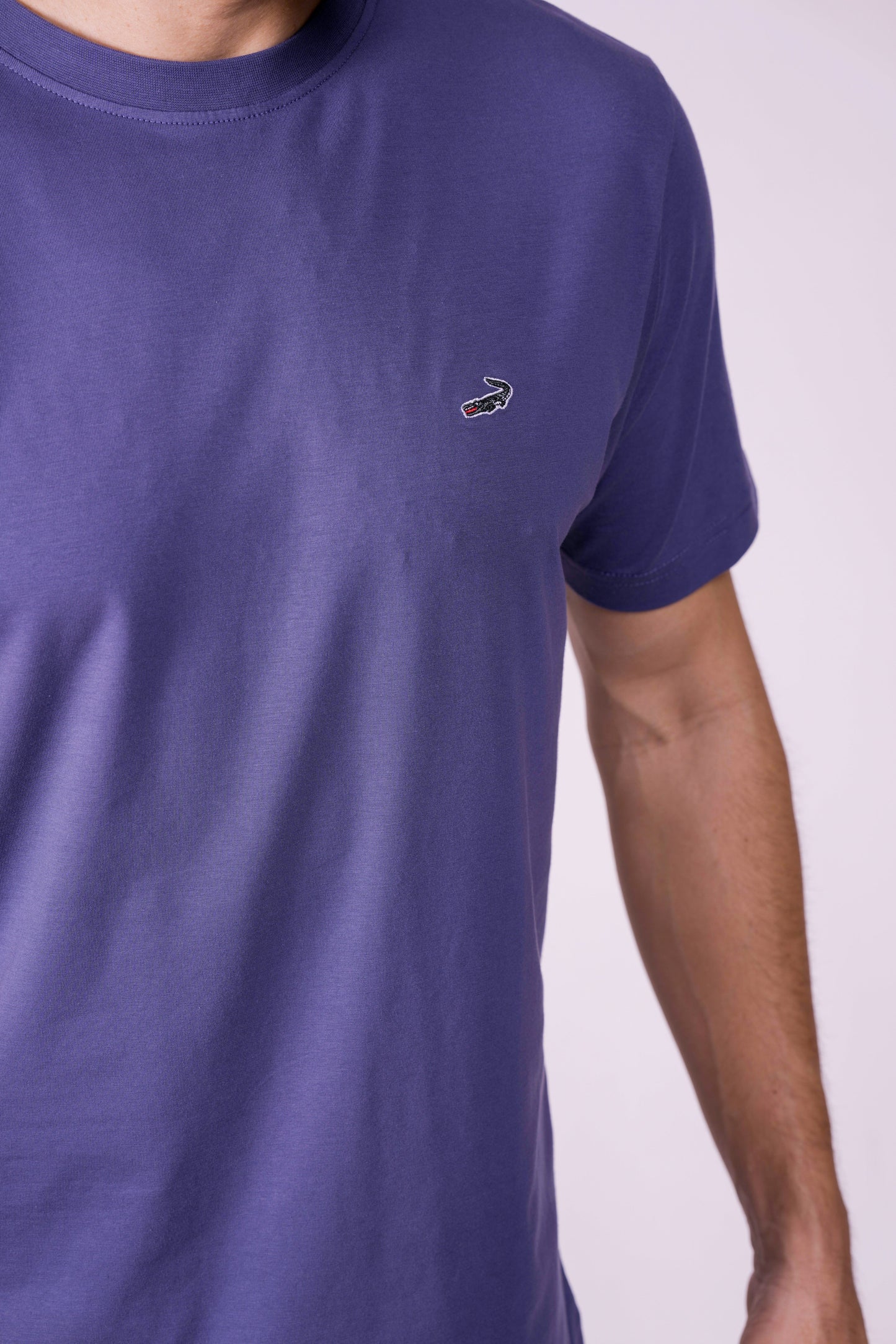 Crocodile Crew Neck T Shirt True Navy