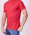 Crocodile Crew Neck  Action Fit Hs T Shirt Raspberry Wine