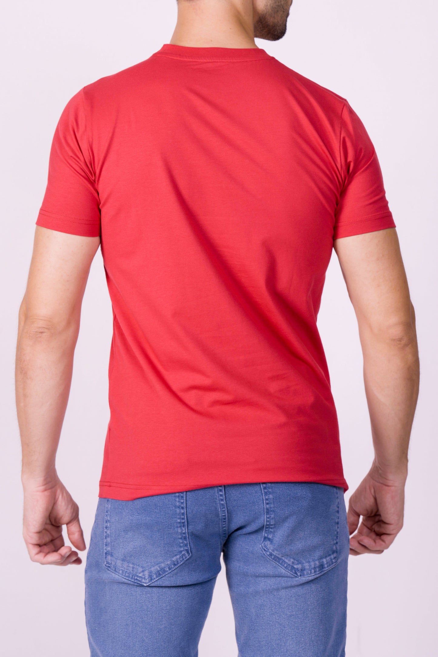 Crocodile Crew Neck  Action Fit Hs T Shirt Raspberry Wine