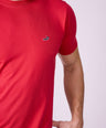 Crocodile Crew Neck  Action Fit Hs T Shirt Raspberry Wine