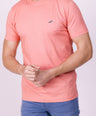 Crocodile Crew Neck  Action Fit Hs T Shirt Orange - Orange Popsicle