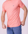 Crocodile Crew Neck  Action Fit Hs T Shirt Orange - Orange Popsicle