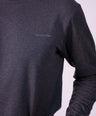 Crocodile Crew Neck Classic Sweater Charcoal