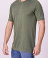 Crocodile - T-Shirt Athleisure Seamless - Olive