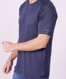 Crocodile - T-Shirt Athleisure Seamless - Blue