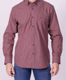 Crocodile Semi Casual Regular Fit Fs Shirt Garnet
