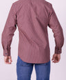 Crocodile Semi Casual Regular Fit Fs Shirt Garnet