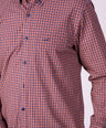 Crocodile Semi Casual Regular Fit Fs Shirt Garnet