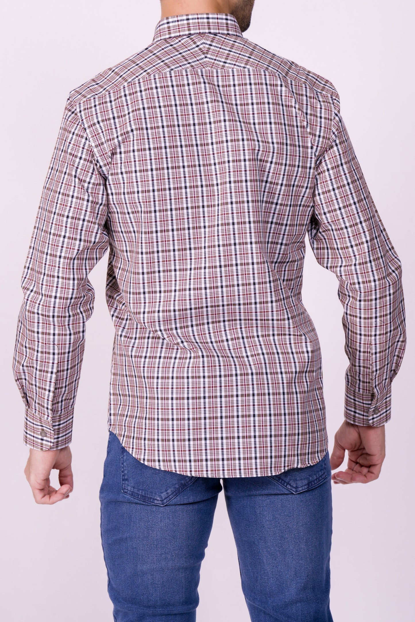 Crocodile Semi Casual Regular Fit Fs Shirt Honey Peach
