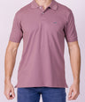 Crocodile Regular Fit Hs Polo T Shirt Purple - Wistful Mauve