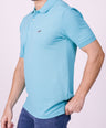 Crocodile Regular Fit Hs Polo T Shirt Peacock Blue