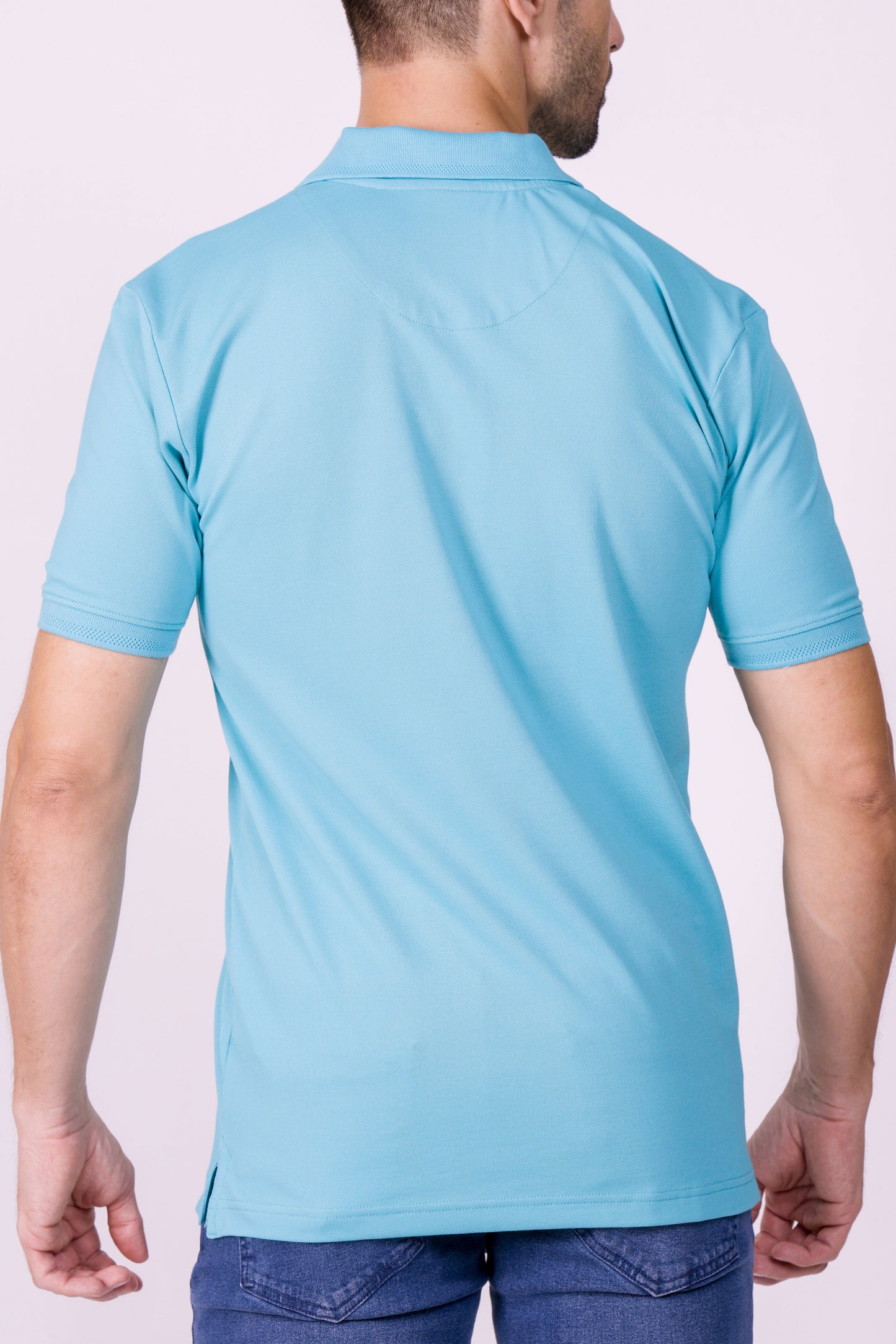 Crocodile Regular Fit Hs Polo T Shirt Peacock Blue
