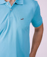 Crocodile Regular Fit Hs Polo T Shirt Peacock Blue