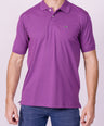 Crocodile Regular Fit Hs Polo T Shirt Purple - Sparkling Grape