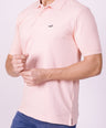 Crocodile Regular Fit Hs Polo T Shirt Peach Fuzz