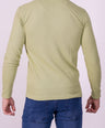 Crocodile Slim Fit Henley T Shirt Green - Pastel Green