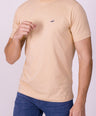 Crocodile Crew Neck  Action Fit Hs T Shirt Wheat