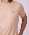 Crocodile Crew Neck  Action Fit Hs T Shirt Wheat