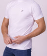 Crocodile Crew Neck  Action Fit Hs T Shirt White