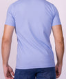 Crocodile Crew Neck  Action Fit Hs T Shirt Blue - Cashmere Blue