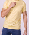 Crocodile Crew Neck  Action Fit Hs T Shirt Aspen Gold